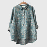 Floral Print Blouse Lightweight Everyday Top