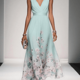 Floral Print Wedding Guest Dress Midi