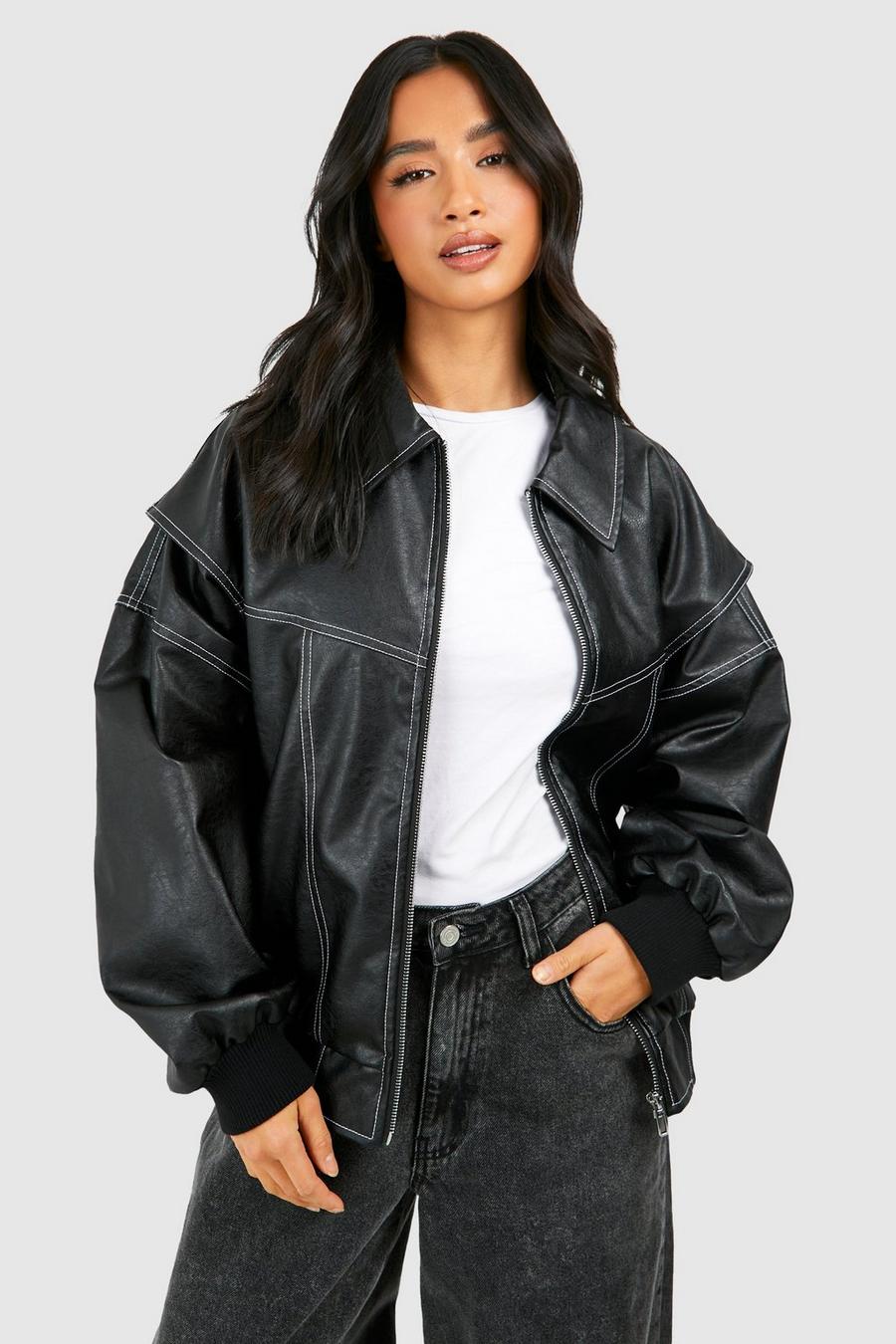 Naomi | Women's Quilted Oversized Puffer Jacket - Black