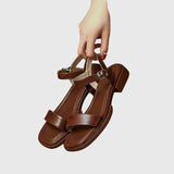 Orthopaedic Leather Sandals Cushioned Summer Shoes