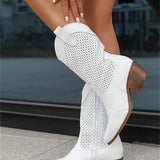 Orthopaedic Boots Block Heel Western Cushioned Sole