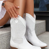 Orthopaedic Boots Block Heel Western Cushioned Sole