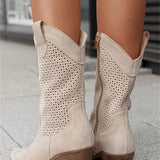 Orthopaedic Boots Block Heel Western Cushioned Sole