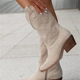 Orthopaedic Boots Block Heel Western Cushioned Sole
