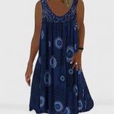 Boho Print Summer Dress Ethnic Everyday Dress