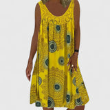 Boho Print Summer Dress Ethnic Everyday Dress