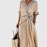 Vertical Stripe Summer Dress Lightweight Everyday