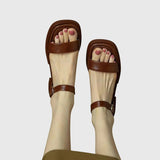 Orthopaedic Leather Sandals Cushioned Summer Shoes