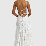 Cowl Neck Maxi Dress Flowy Evening Dress