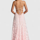Cowl Neck Maxi Dress Flowy Evening Dress
