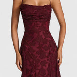 Cowl Neck Maxi Dress Flowy Evening Dress