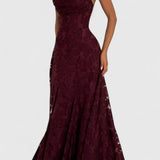 Cowl Neck Maxi Dress Flowy Evening Dress