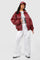 Naomi | Women's Quilted Oversized Puffer Jacket - Red