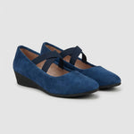Hannah | Women's Orthopaedic Criss Cross Wedge Flats