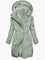 Elsa | Women's Quilted Hooded Puffer Jacket - Green