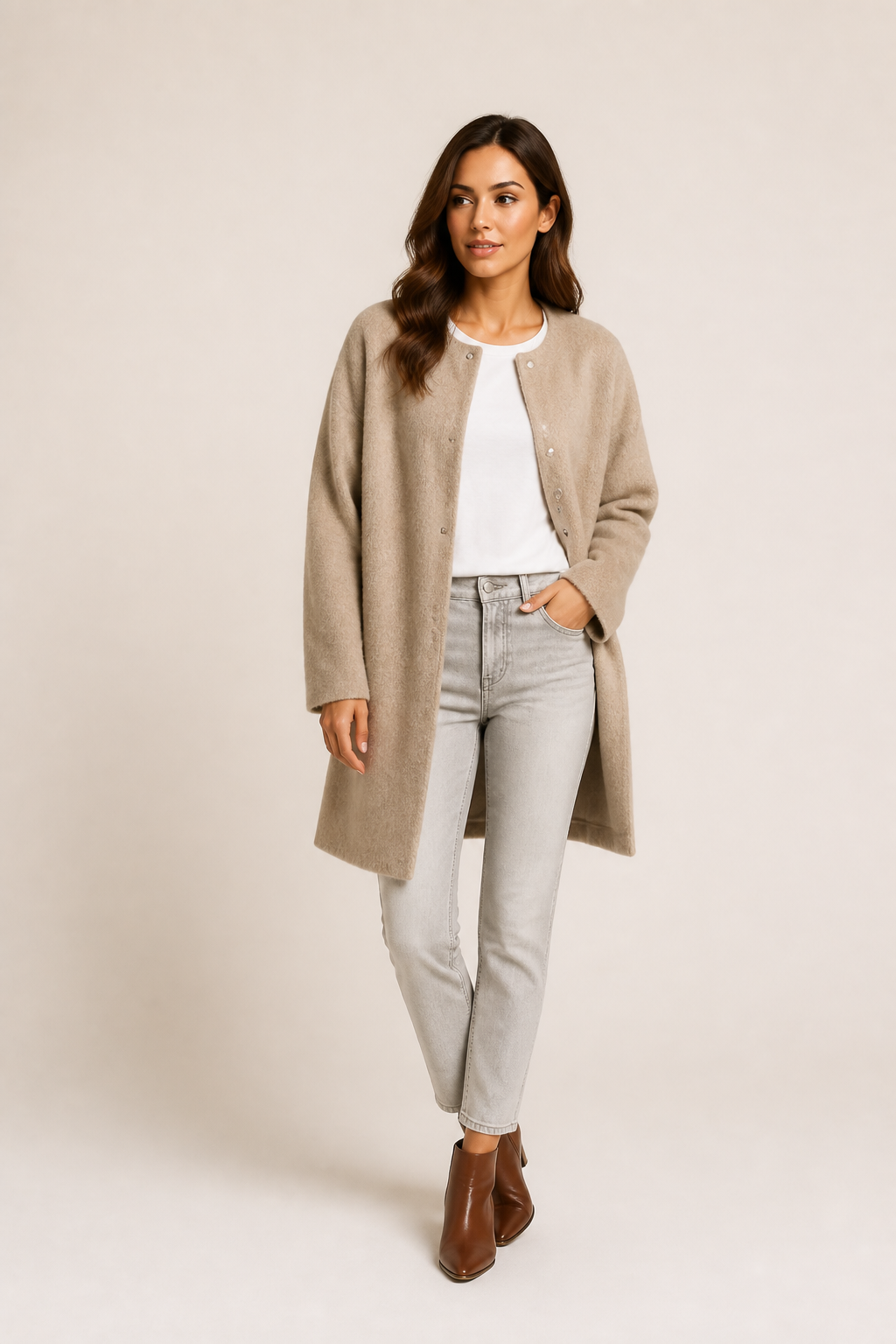 Mabel | Women's Oversized Cardigan — studio hero