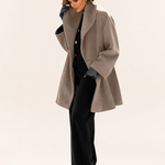 Trinity | Women's Oversized Windproof Coat - Khaki