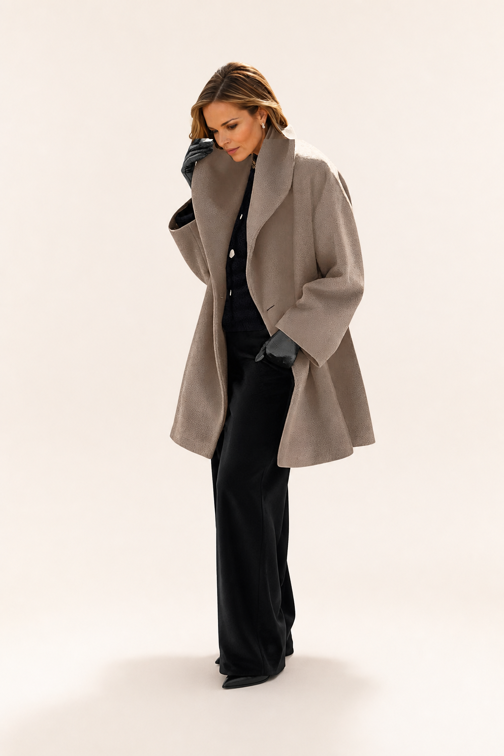 Trinity | Women's Oversized Windproof Coat - Khaki