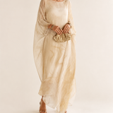 Anne | Women's Long Sleeve Oversized Maxi Dress - Orange