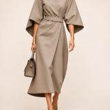 Cassandra | Women's Belted Midi Dress