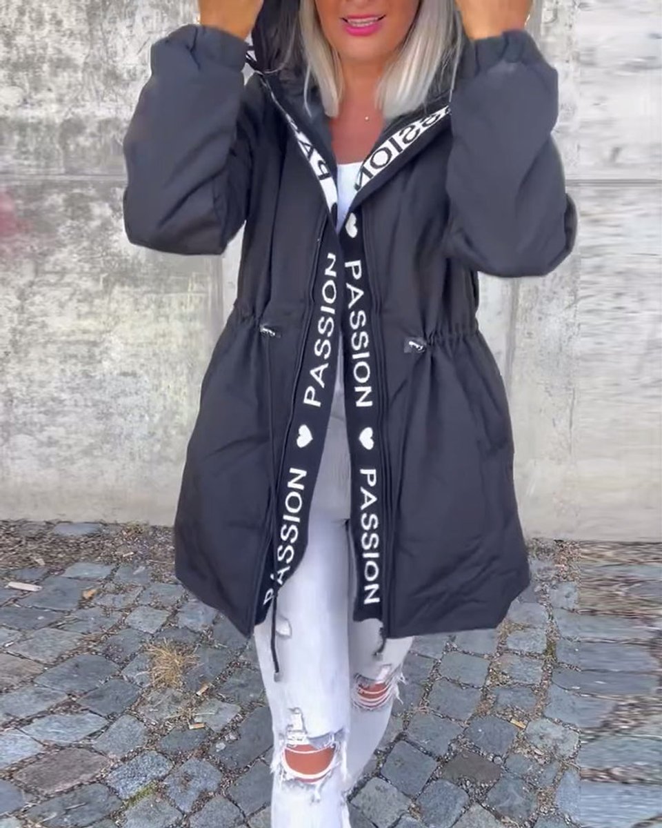 Constance | Women's Hooded Oversized Relaxed Fit Parka - Grey