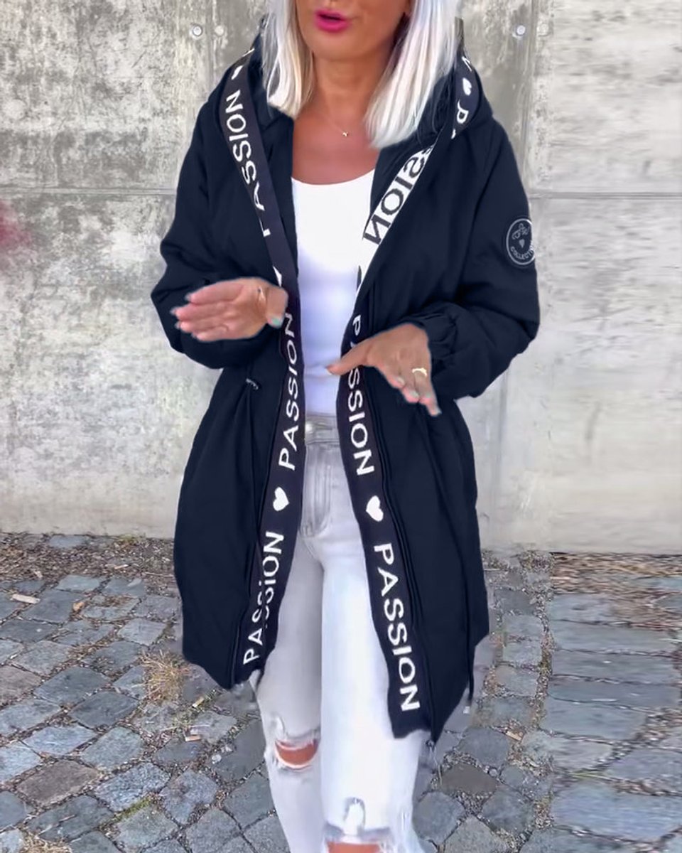 Constance | Women's Hooded Oversized Relaxed Fit Parka - Black
