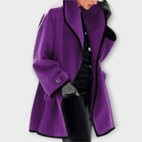 Millie | Women's Oversized Wool Blend Coat - Lilac