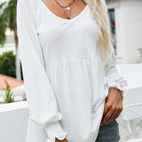 Amelia | Women's Long Sleeve V Neck Blouse