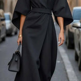 Cassandra | Women's Belted Midi Dress