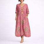 Cordelia | Women's V Neck Maxi Wedding Guest Dress - Red Carpet