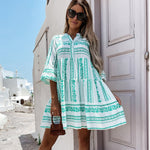 Margaret | Women's Oversized Floral Tiered Tunic Dress