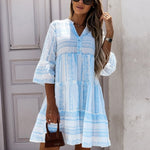 Margaret | Women's Oversized Floral Tiered Tunic Dress