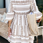 Margaret | Women's Oversized Floral Tiered Tunic Dress