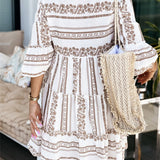 Margaret | Women's Oversized Floral Tiered Tunic Dress
