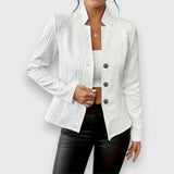 Andrea | Women's Long Sleeve Cable Knit Mock Neck Jumper