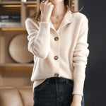 Primrose | Women's Cashmere Feel Cardigan - Beige