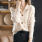 Primrose | Women's Cashmere Feel Cardigan - Beige