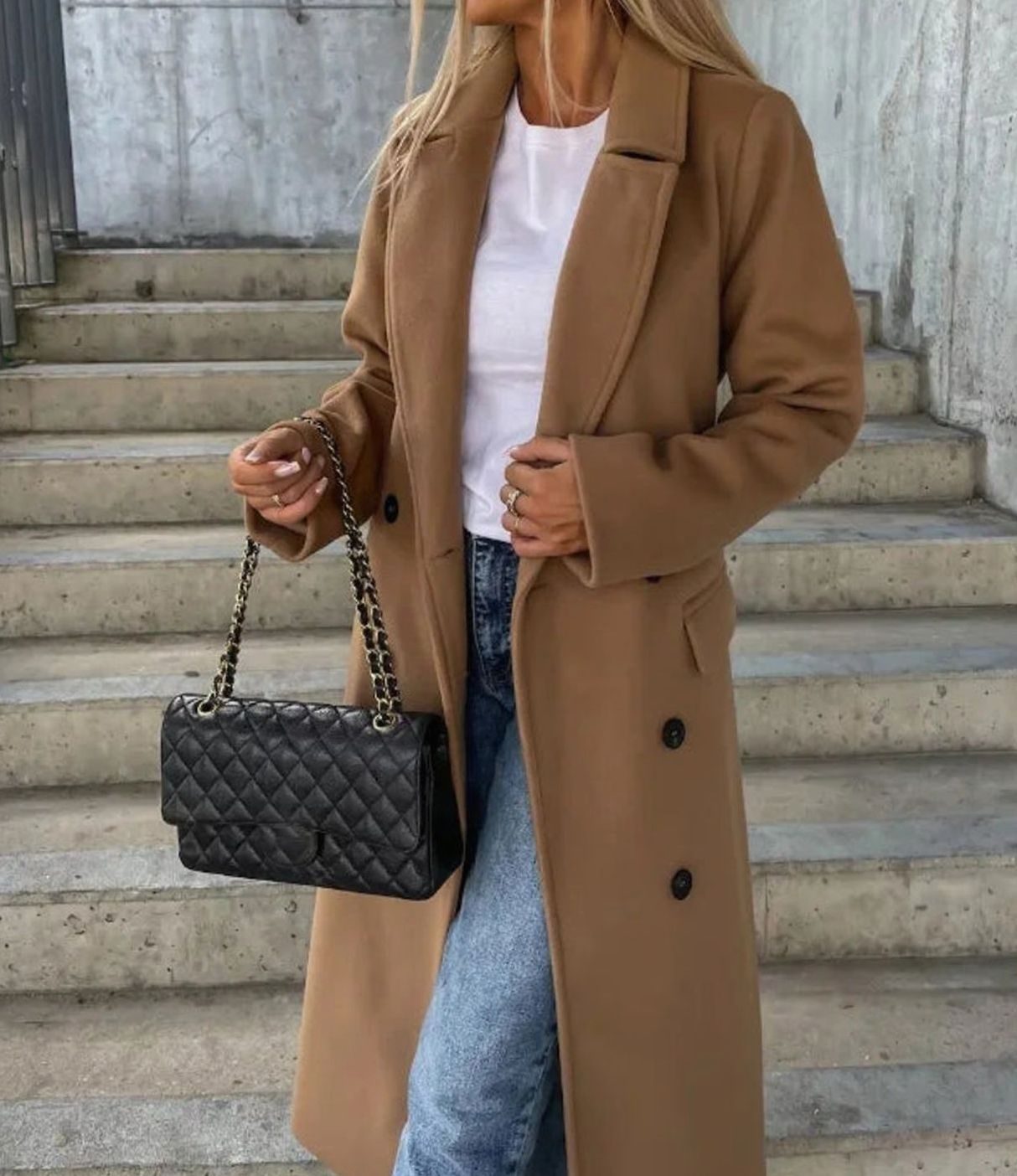 Georgina | Women's Double Breasted Longline Trench Coat
