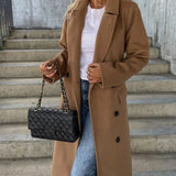Georgina | Women's Double Breasted Longline Trench Coat
