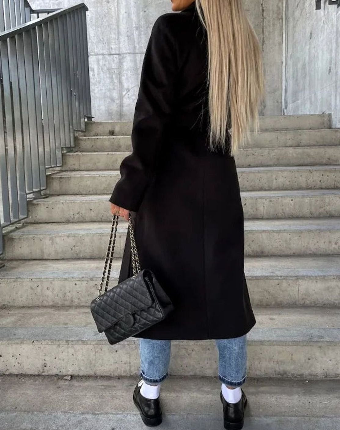 Georgina | Women's Double Breasted Longline Trench Coat