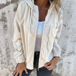 Blanche | Women's Quilted Hooded Oversized Puffer Jacket - White