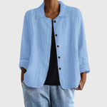 Anna | Women's Long Sleeve Oversized Button Front Coat