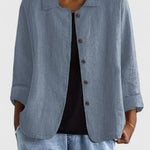 Anna | Women's Long Sleeve Oversized Button Front Coat
