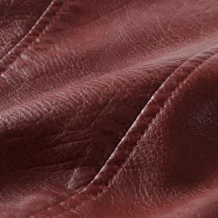 Heather | Women's Faux Leather Cropped Moto Biker Jacket