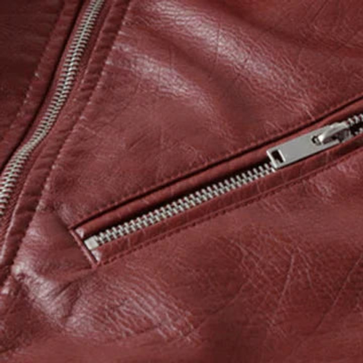Heather | Women's Faux Leather Cropped Moto Biker Jacket