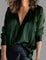 Lillian | Women's Long Sleeve V Neck Blouse - Green