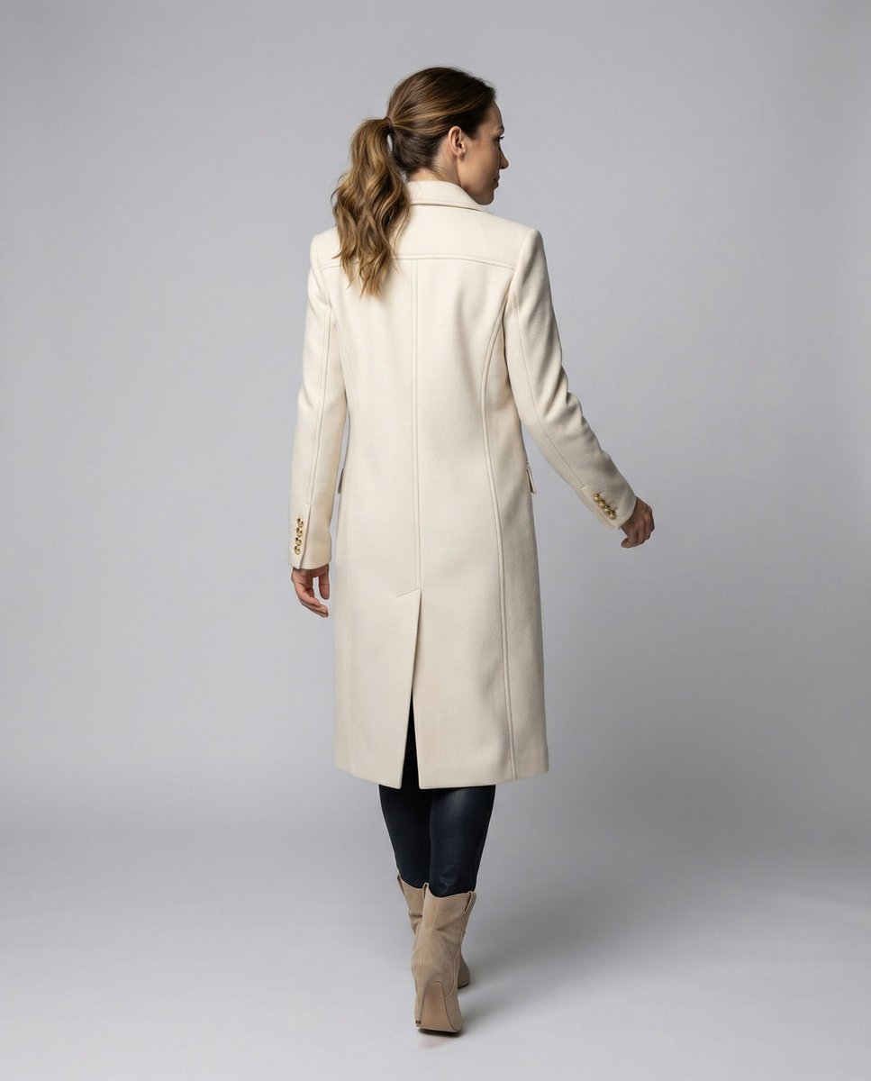 Agatha | Women's Double Breasted Longline Overcoat