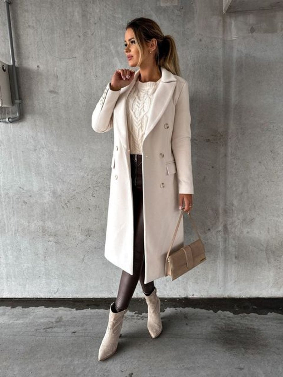 Agatha | Women's Double Breasted Longline Overcoat