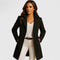 Beatrice | Women's Single Breasted Overcoat - Black