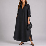 Marina | Women's Oversized Linen Look Wedding Guest Dress